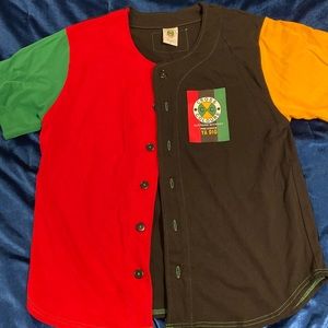 Cross colours baseball tee